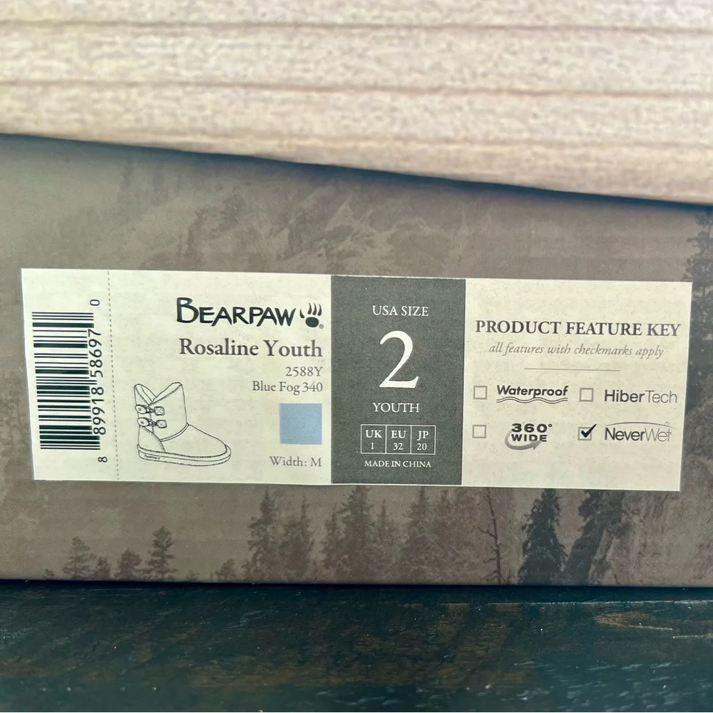 Bearpaw Rosaline Youth Size 2 - Picture 7 of 9